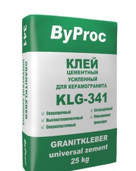 Клей для плитки и керамогранита KLK 341